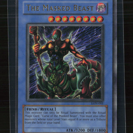 Yu-Gi-Oh! The Masked Beast Labyrinth of Nightmare Ultra Rare • LON-001 Unlimited