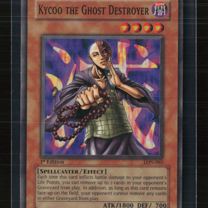 Yu-Gi-Oh! Kycoo the Ghost Destroyer Labyrinth of Nightmare SR LON-062 1st Ed