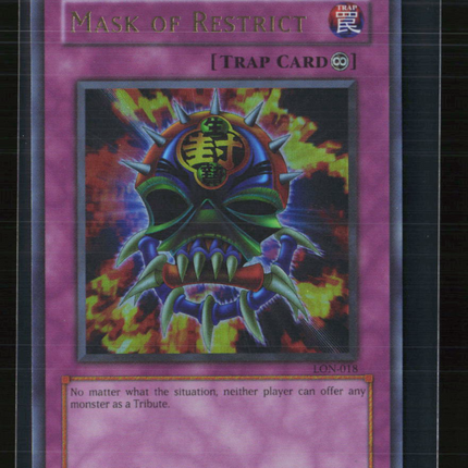 Yu-Gi-Oh! Mask of Restrict Labyrinth of Nightmare Ultra Rare • LON-018 Unlimited