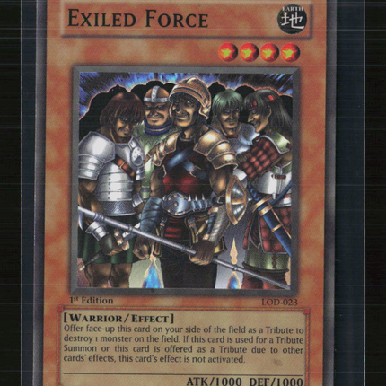 Yu-Gi-Oh! Exiled Force Legacy of Darkness Super Rare • LOD-023 1st Edition