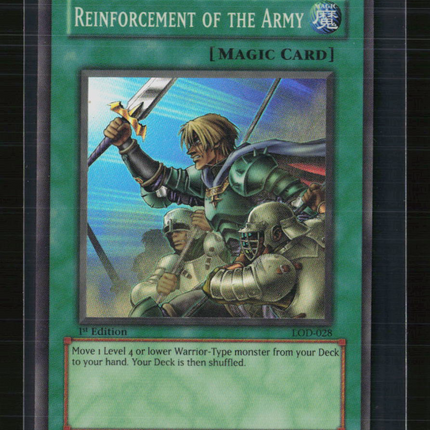 Yu-Gi-Oh! Reinforcement of the Army Legacy of Darkness SR LOD-028 1st Edition