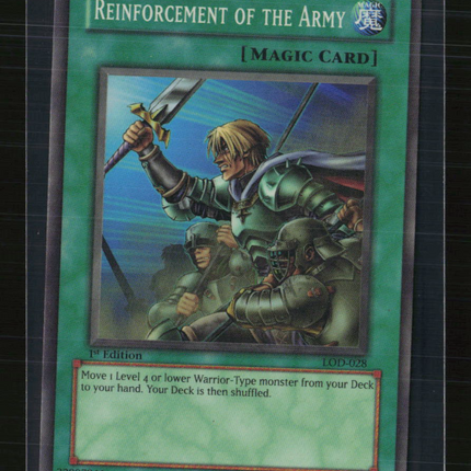 Yu-Gi-Oh! Reinforcement of the Army Legacy of Darkness SR LOD-028 1st Edition
