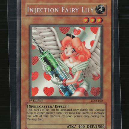 Yu-Gi-Oh! Injection Fairy Lily Legacy of Darkness SR LOD-100 1st Edition