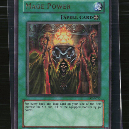 Yu-Gi-Oh!Mage Power Labyrinth of Nightmare Ultra Rare • LON-050 Unlimited