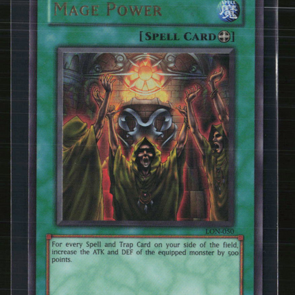 Yu-Gi-Oh!Mage Power Labyrinth of Nightmare Ultra Rare • LON-050 Unlimited
