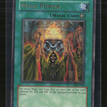 Yu-Gi-Oh!Mage Power Labyrinth of Nightmare Ultra Rare • LON-050 Unlimited