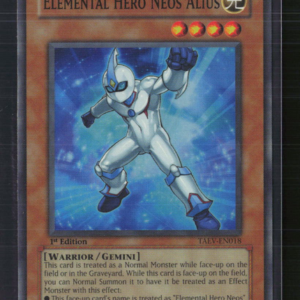 Yu-Gi-Oh! Elemental Hero Neos Alius Tactical Evolution SR TAEV-EN018 1st Edition