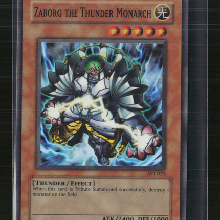 Yu-Gi-Oh! Zaborg the Thunder Monarch Ancient Sanctuary SR AST-023 Unlimited