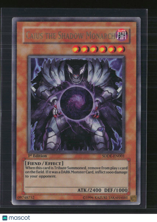 Yu-Gi-Oh! Caius the Shadow Monarch SD The Dark Emperor UR SDDE-EN001 1st Edition