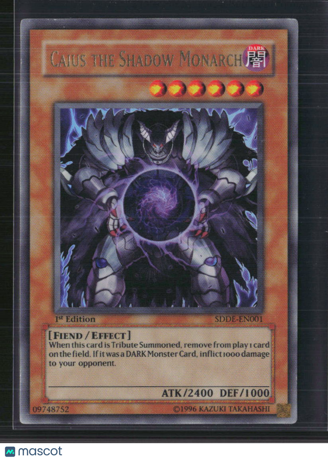 Yu-Gi-Oh! Caius the Shadow Monarch SD The Dark Emperor UR SDDE-EN001 1st Edition