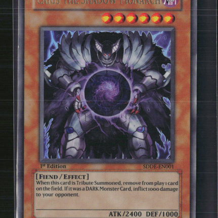 Yu-Gi-Oh! Caius the Shadow Monarch SD The Dark Emperor UR SDDE-EN001 1st Edition