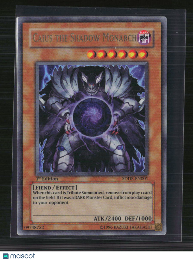 Yu-Gi-Oh! Caius the Shadow Monarch SD The Dark Emperor UR SDDE-EN001 1st Edition