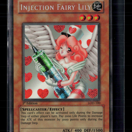 Yu-Gi-Oh! Injection Fairy Lily Legacy of Darkness SR LOD-100 1st Edition