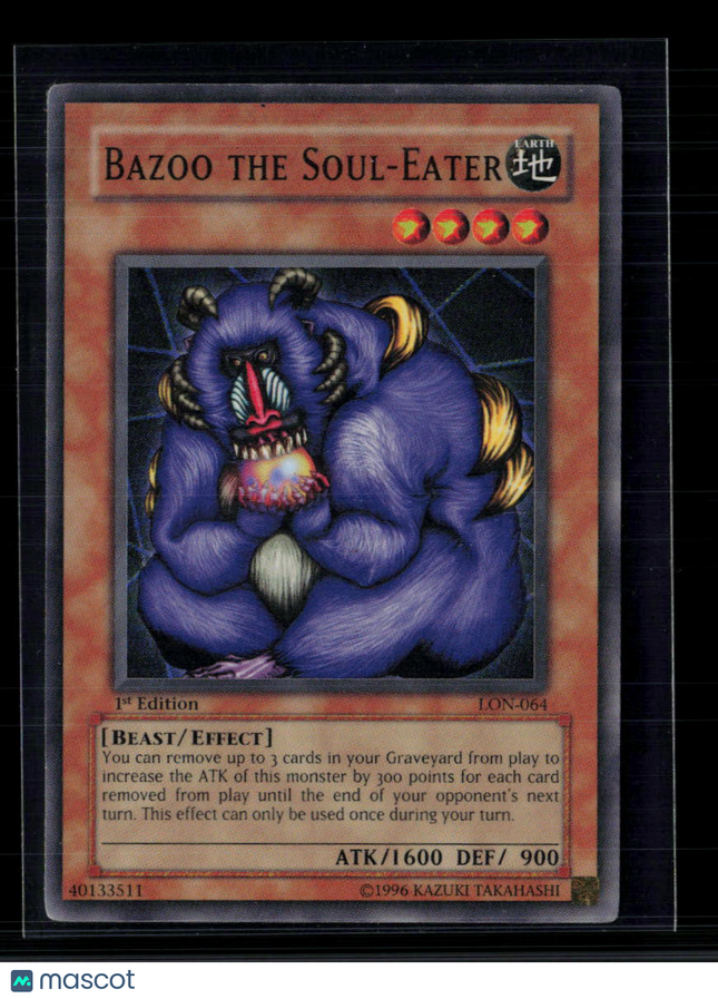 Yu-Gi-Oh! Bazoo the Soul-Eater Labyrinth of Nightmare SR LON-064 1st Edition