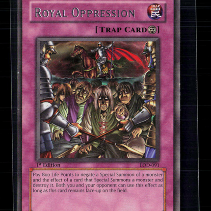 Yu-Gi-Oh! Royal Oppression Legacy of Darkness Rare • LOD-091 1st Edition