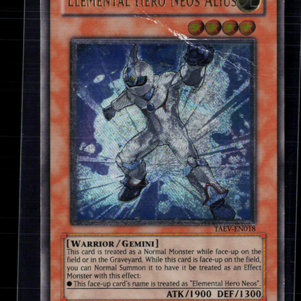 Yu-Gi-Oh! Elemental Hero Neos Alius Tactical Evolution UTR TAEV-EN018 Unlimited
