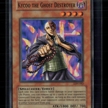Yu-Gi-Oh! Kycoo the Ghost Destroyer Labyrinth of Nightmare SR LON-062 Unlimited