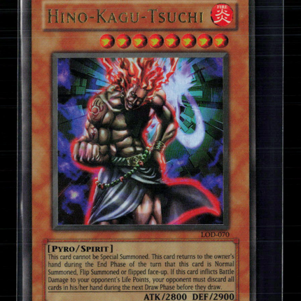 Yu-Gi-Oh! Hino-Kagu-Tsuchi Legacy of Darkness Ultra Rare • LOD-070 Unlimited