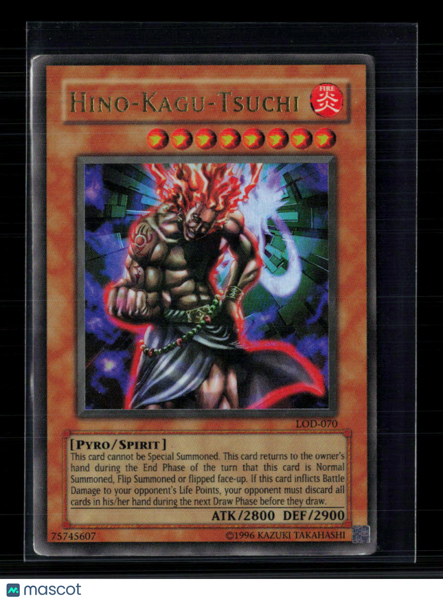 Yu-Gi-Oh! Hino-Kagu-Tsuchi Legacy of Darkness Ultra Rare • LOD-070 Unlimited