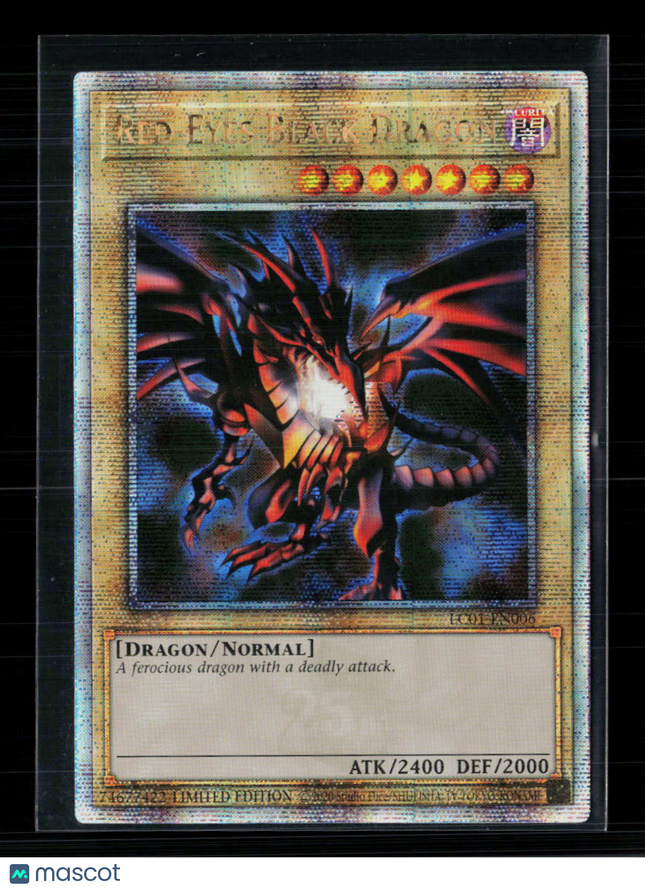 Yu-Gi-Oh! Red-Eyes Black Dragon Quarter Century SR LC01-EN006 Limited