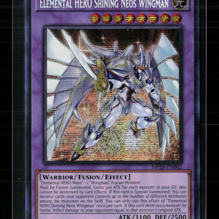 Yu-Gi-Oh! Elemental HERO Shining Neos Wingman 25th SR MP24-EN062 1st Edition