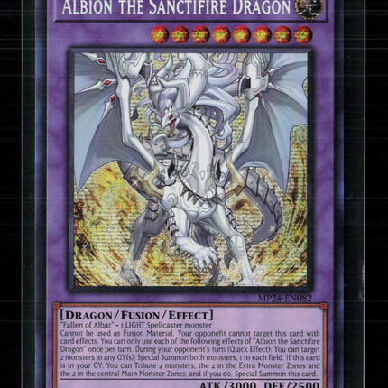 Yu-Gi-Oh! Albion the Sanctifire Dragon 25th SR MP24-EN082 1st Edition