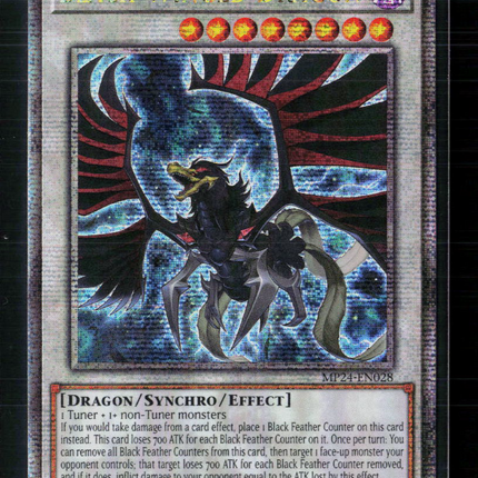 Yu-Gi-Oh! Black-Winged Dragon 25th Quarter Century SR MP24-EN028 1st Edition