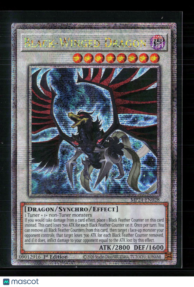 Yu-Gi-Oh! Black-Winged Dragon 25th Quarter Century SR MP24-EN028 1st Edition