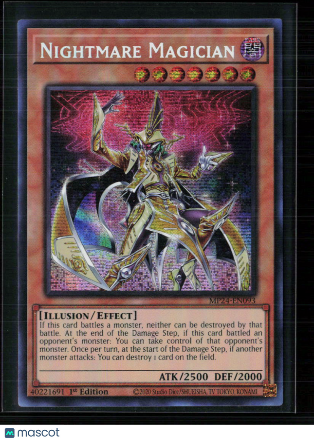 Yu-Gi-Oh! Nightmare Magician 25th SR MP24-EN093 1st Edition