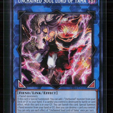 Yu-Gi-Oh! Unchained Soul Lord of Yama 25th SR MP24-EN101 1st Edition