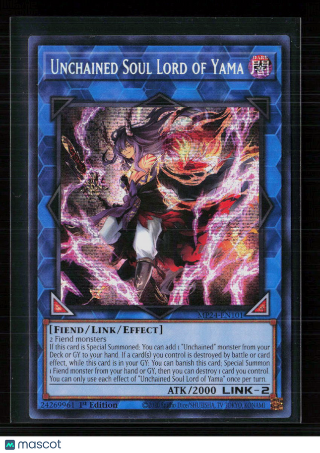 Yu-Gi-Oh! Unchained Soul Lord of Yama 25th SR MP24-EN101 1st Edition