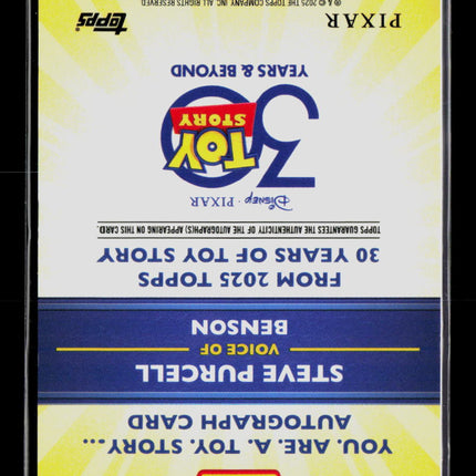 2025 Topps 30 Years of Toy Story Steve Purcell 098/150 Auto #YRT-SP