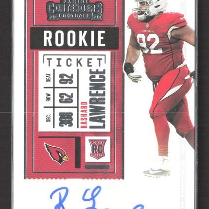 2020 Panini Contenders Football Rashard Lawrence #255 RC Auto