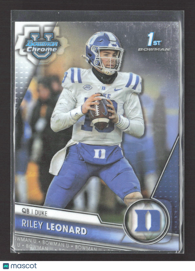 2023 Bowman Chrome University Riley Leonard #6 1st Bowman