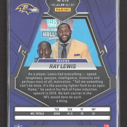 2023 Panini Mosaic Prizm Ray Lewis #273 Red