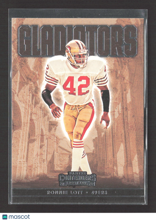 2022 Panini Contenders Gladiators Ronnie Lott #GLD-RLO