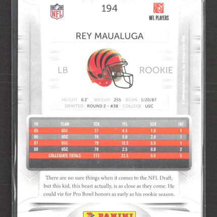 2009 Playoff Prestige Rey Maualuga #194