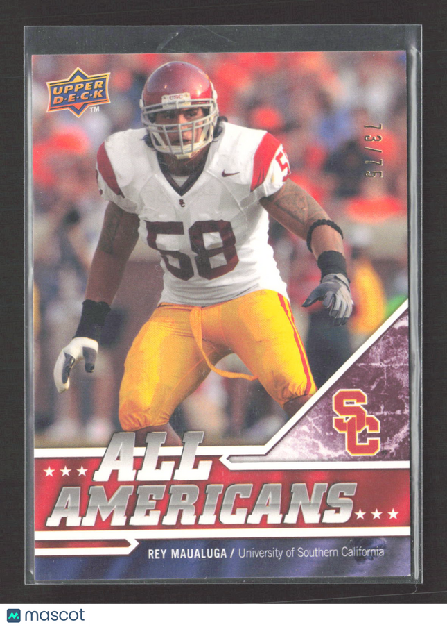 2009 Upper Deck NFL Draft Edition All Americans Rey Maualuga #283 73/75