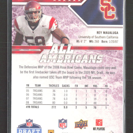 2009 Upper Deck NFL Draft Edition All Americans Rey Maualuga #283 73/75