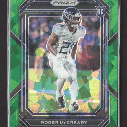2023 Panini Prizm Roger McCreary #382 Green Cracked Ice RC