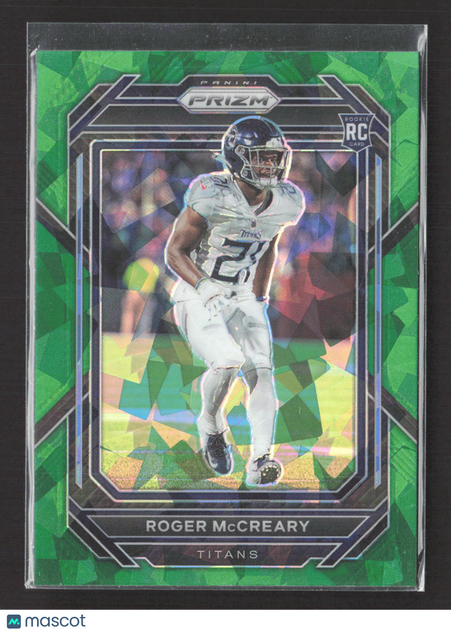 2023 Panini Prizm Roger McCreary #382 Green Cracked Ice RC