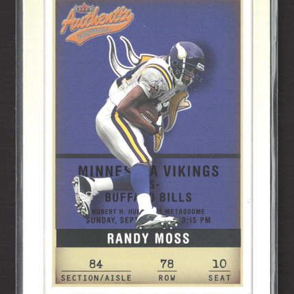 2002 Fleer Authentix Randy Moss #78