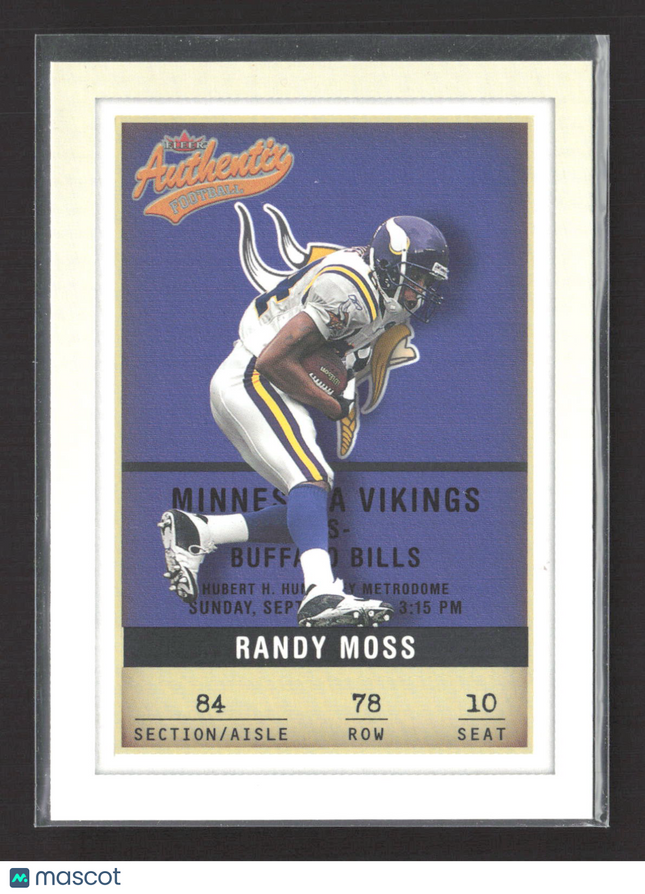 2002 Fleer Authentix Randy Moss #78