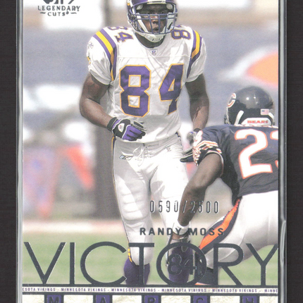 2002 Upper Deck SP Legendary Cuts Victory March Randy Moss #95 0590/2500