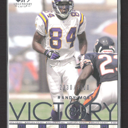 2002 Upper Deck SP Legendary Cuts Victory March Randy Moss #95 2330/2500