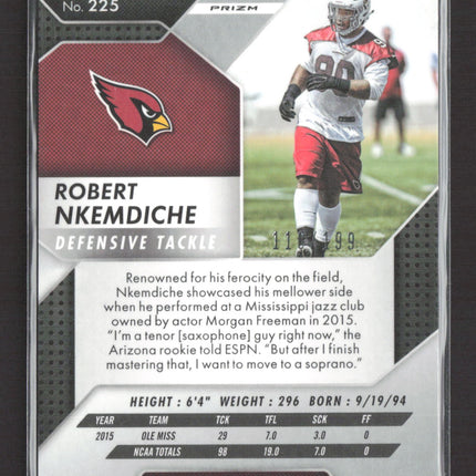 2016 Panini Prizm Robert Nkemdiche #225 Light Blue RC /199