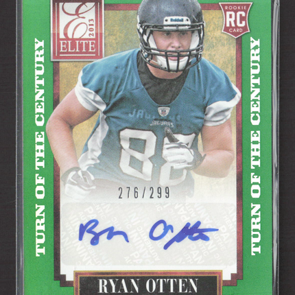2013 Panini Elite Turn of the Century Ryan Otten #182 Green 276/299 RC Auto