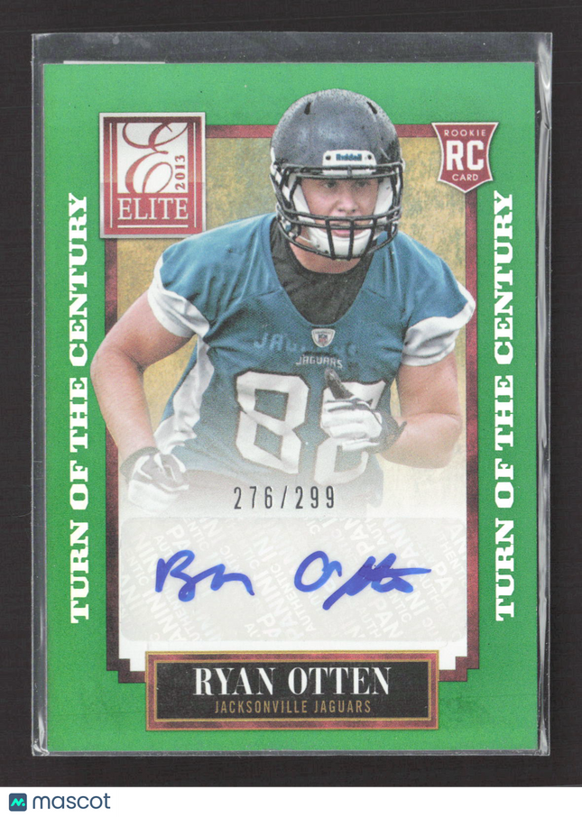 2013 Panini Elite Turn of the Century Ryan Otten #182 Green 276/299 RC Auto