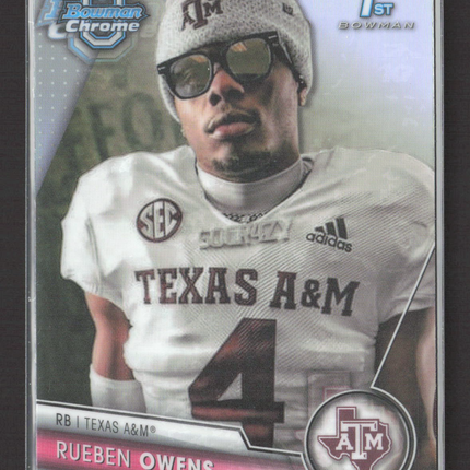 2023 Bowman Chrome University Rueben Owens #166 Refractor 1st Bowman