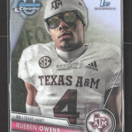 2023 Bowman Chrome University Rueben Owens #166 1st Bowman